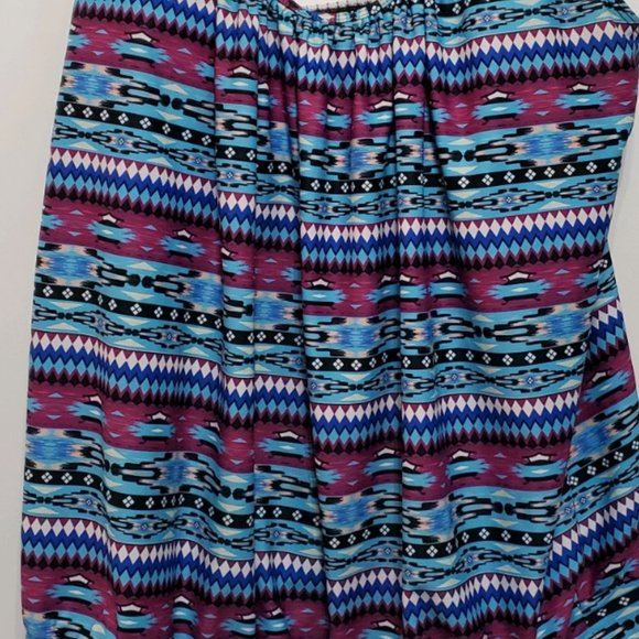 Multi-Colored Print Swim Halter Top size 3XL - Picture 2 of 13